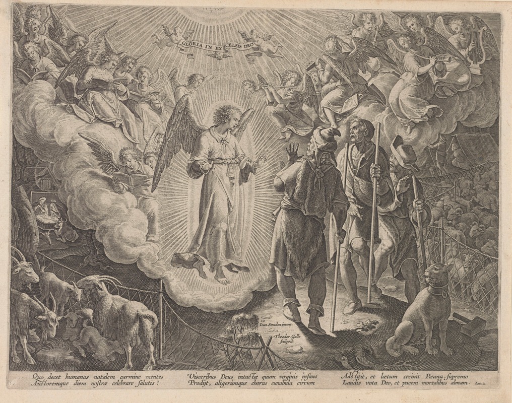 Stradanus - The Annunciation to the Shepherds