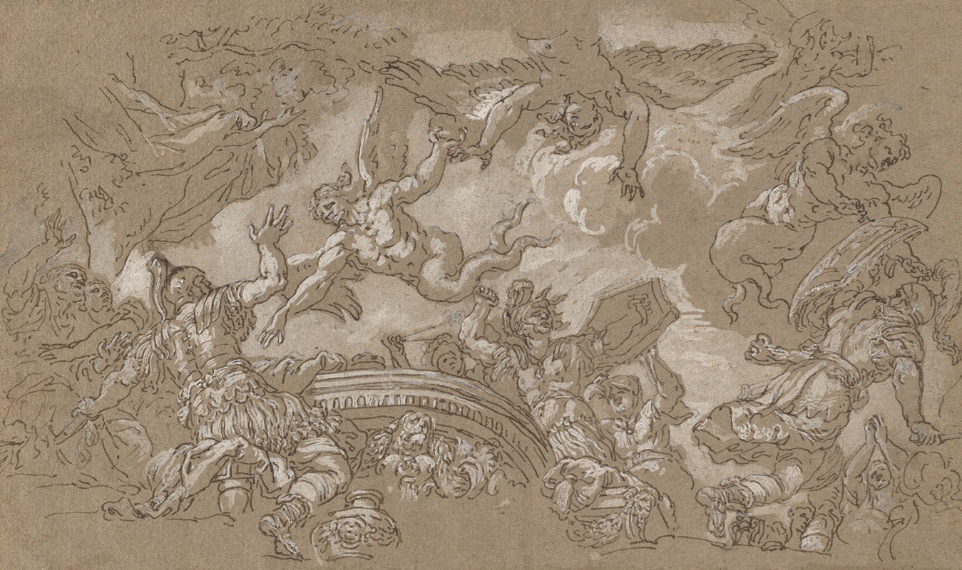 Johann Carl Loth - The Harpies Attacking Aeneas and His Companions