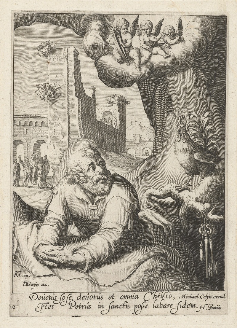Jacob de Gheyn II - Peter as a repentant sinner