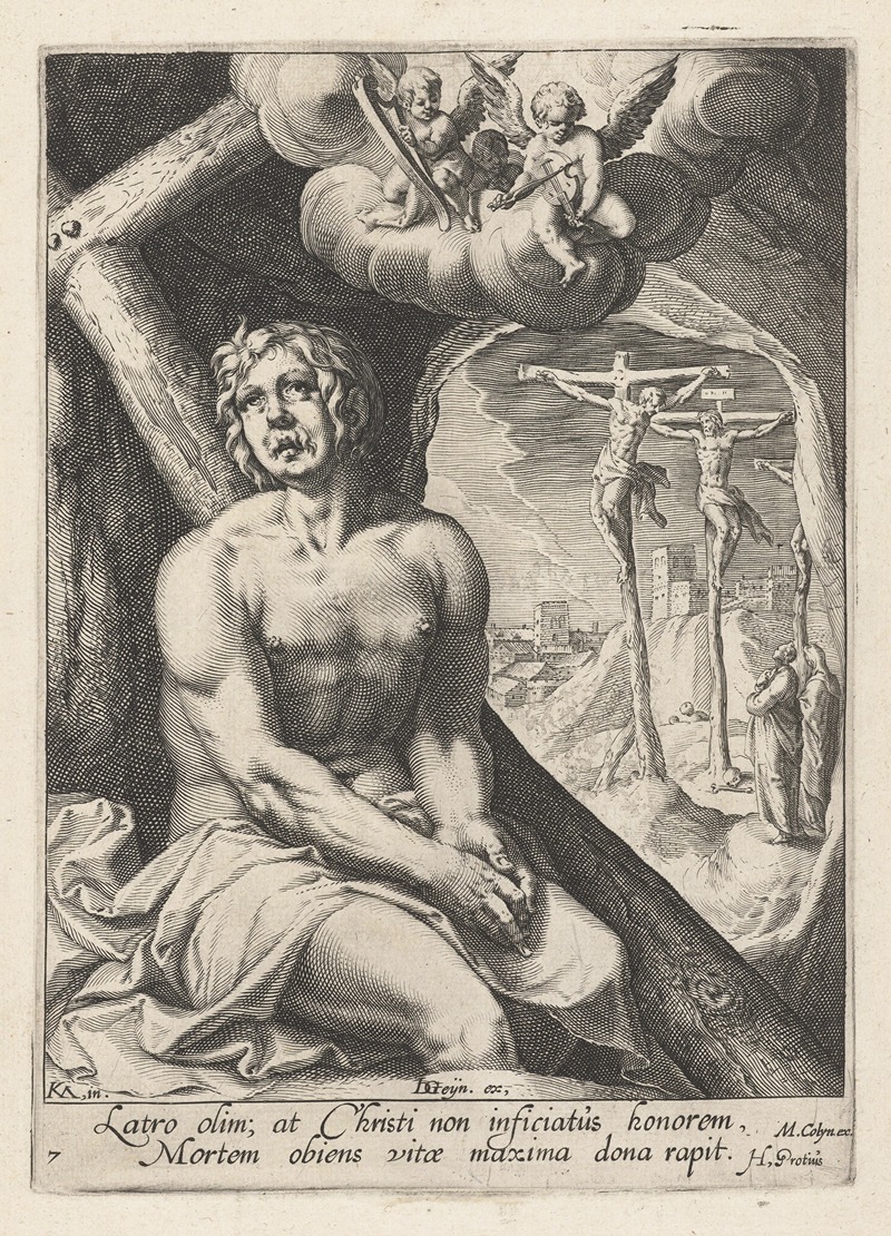 Jacob de Gheyn II - The good murderer as a repentant sinner
