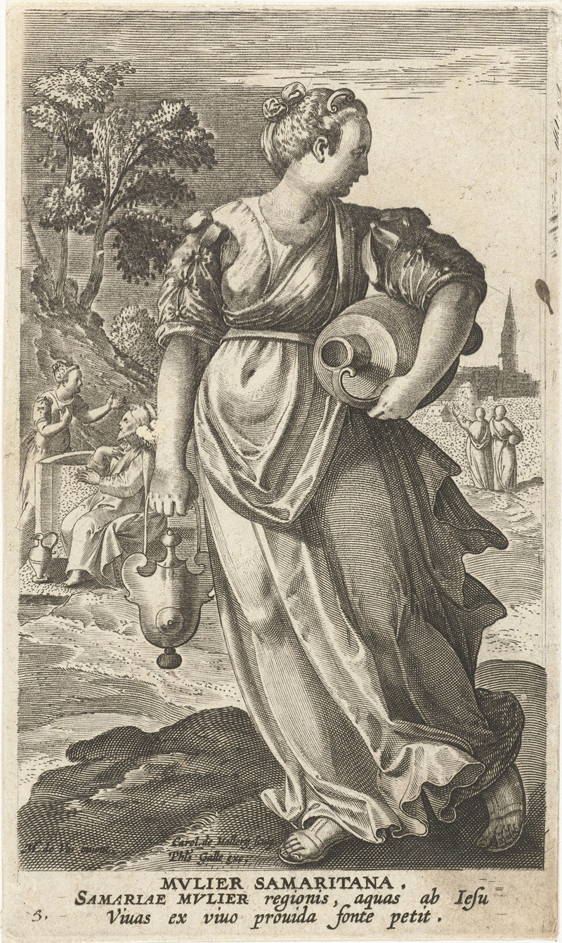 Jan Collaert II - Samaritan woman