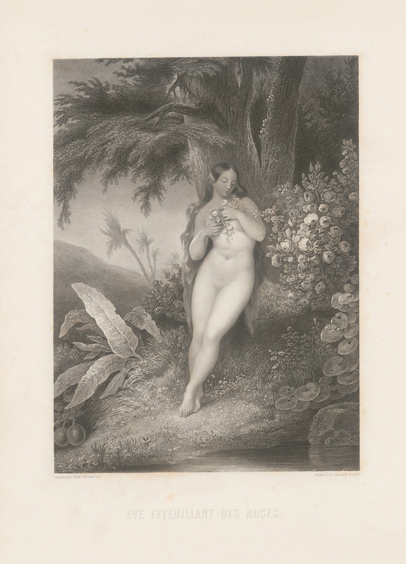 Alphonse de Lamartine - Eve effeuillant des roses