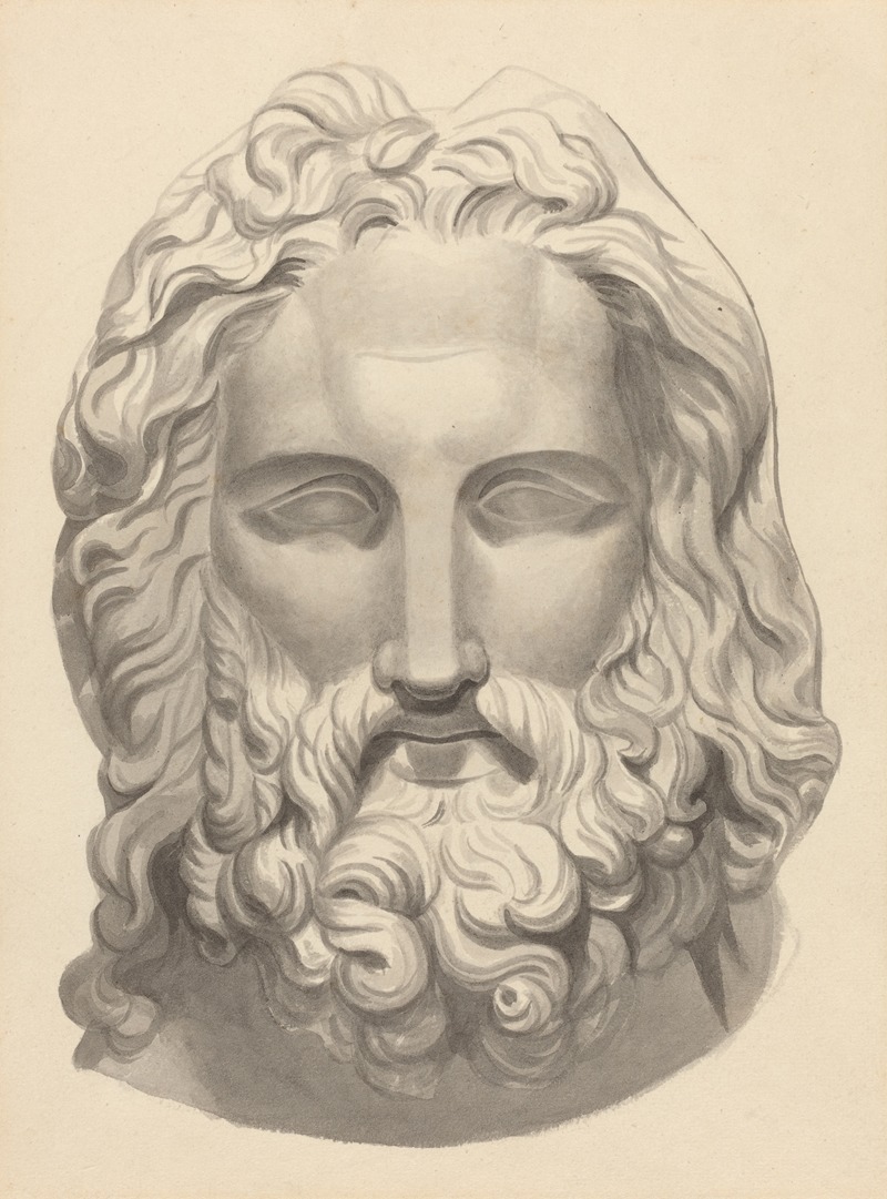 John Flaxman - Antique Bearded Head