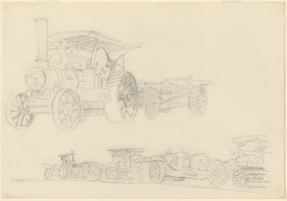 John Singer Sargent - Gun Carriages, France