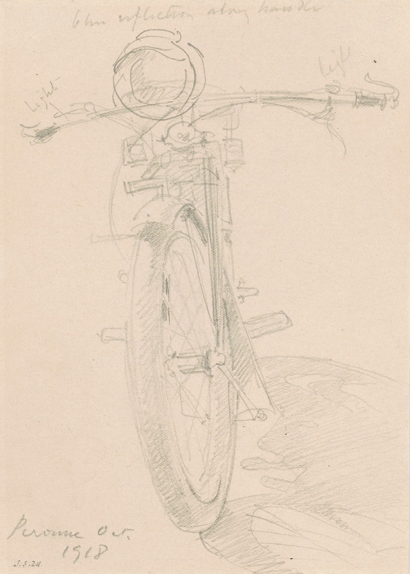 John Singer Sargent - Motorcycle (recto)