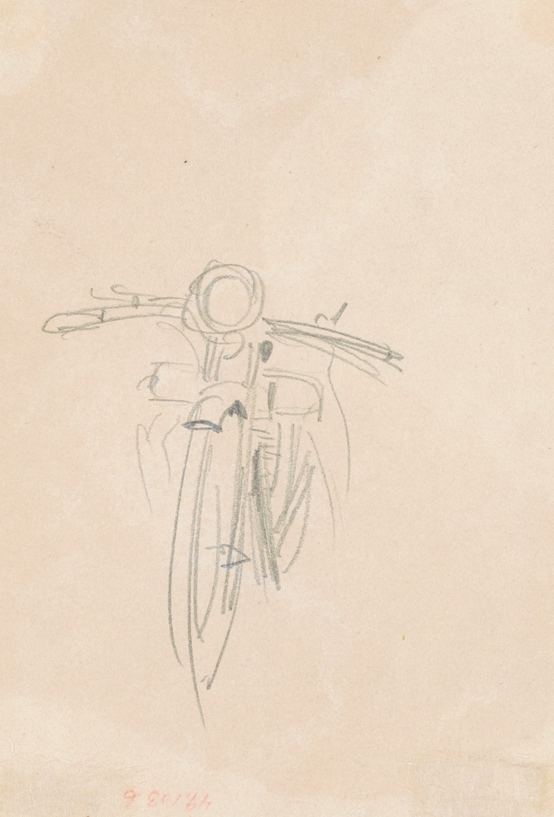 John Singer Sargent - Motorcycle (verso)