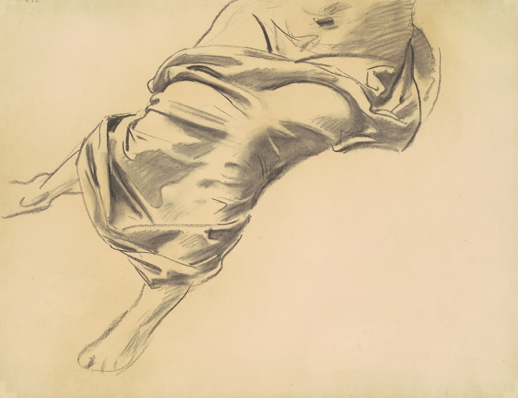 John Singer Sargent - Study of a Draped Figure