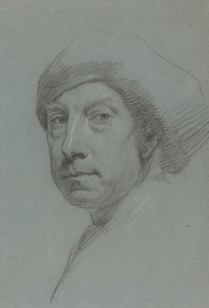 Jonathan Richardson the Elder - Self-Portrait Wearing a Turban