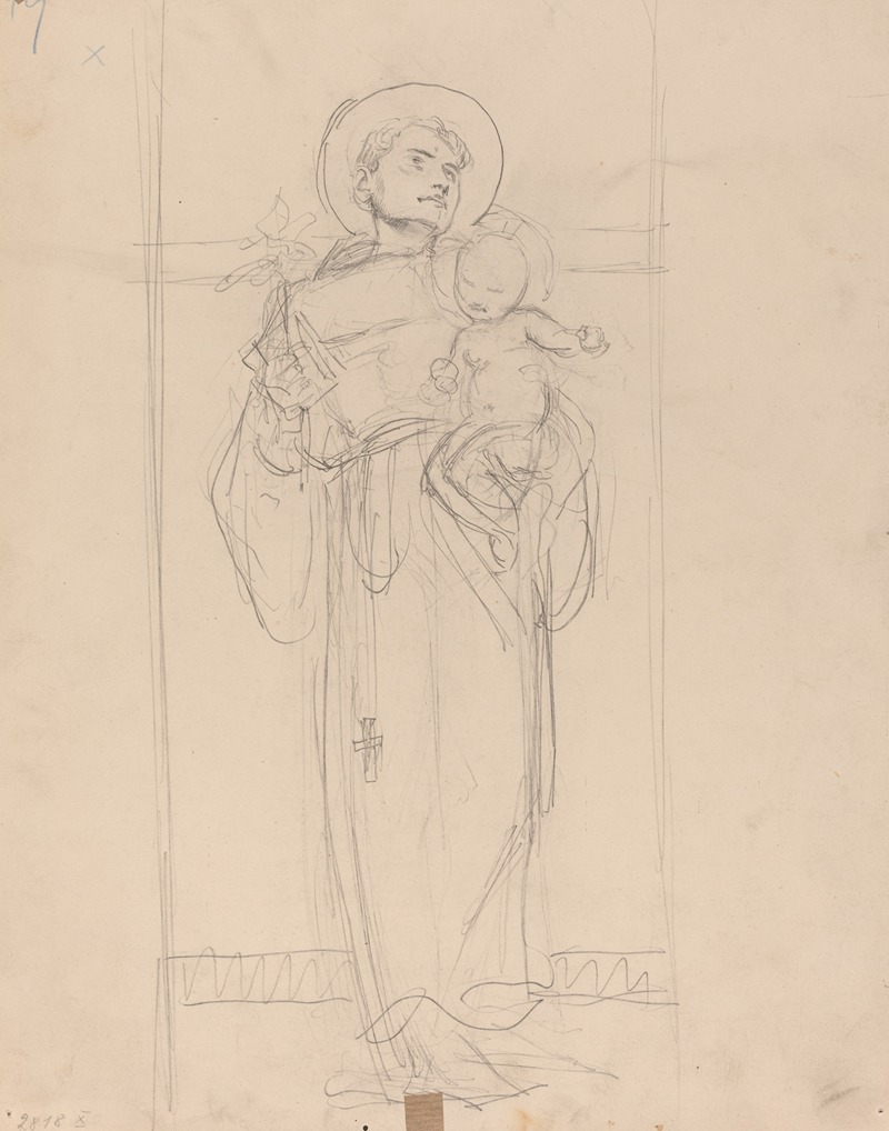 Karel Vitezslav Masek - Standing Saint holding the Christ Child