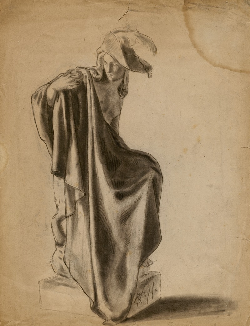 Kenyon Cox - (Untitled) (Drapery Study)