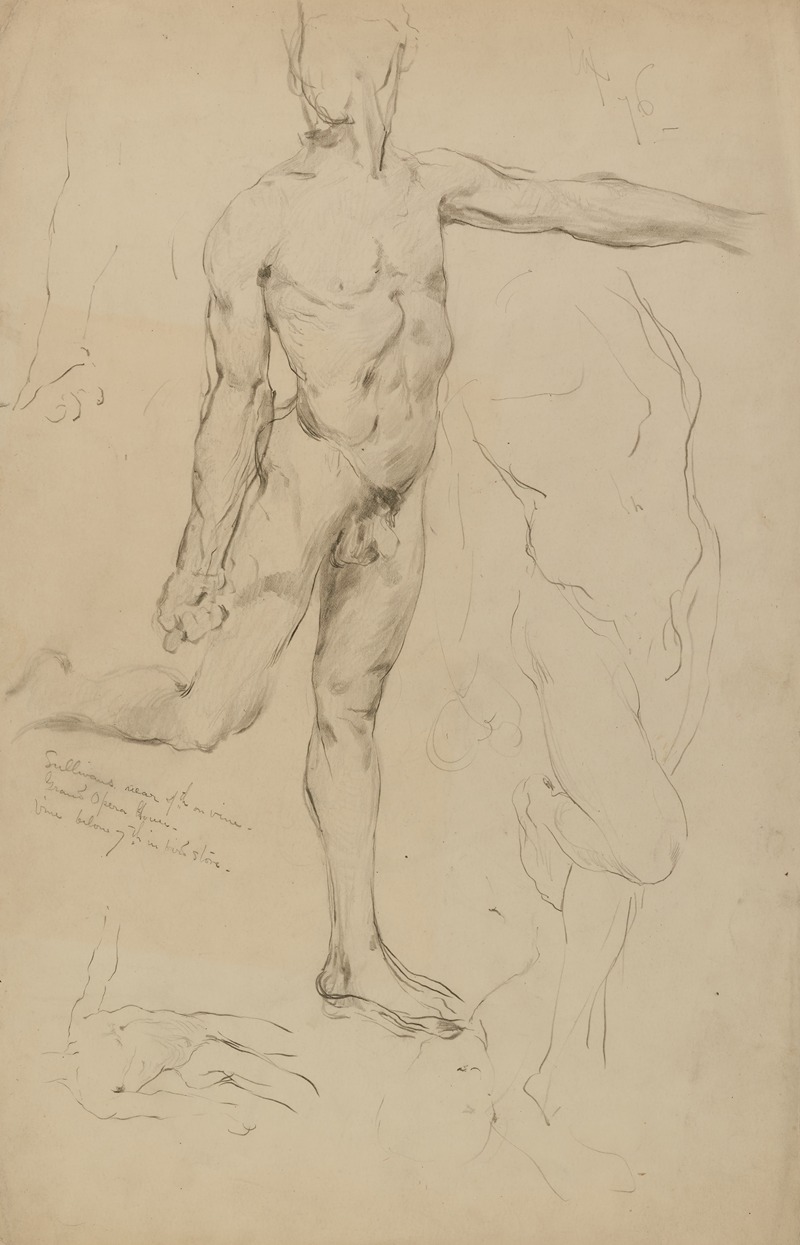 Kenyon Cox - (Untitled) (Studies of Male Nudes)