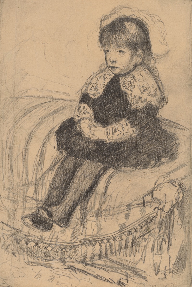 Mary Cassatt - Child Seated on a Sofa