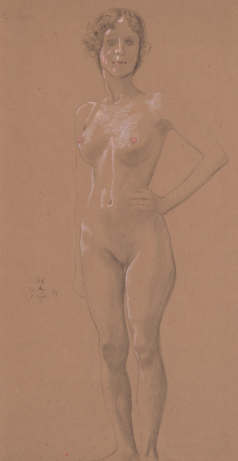 Max Klinger - Standing Nude