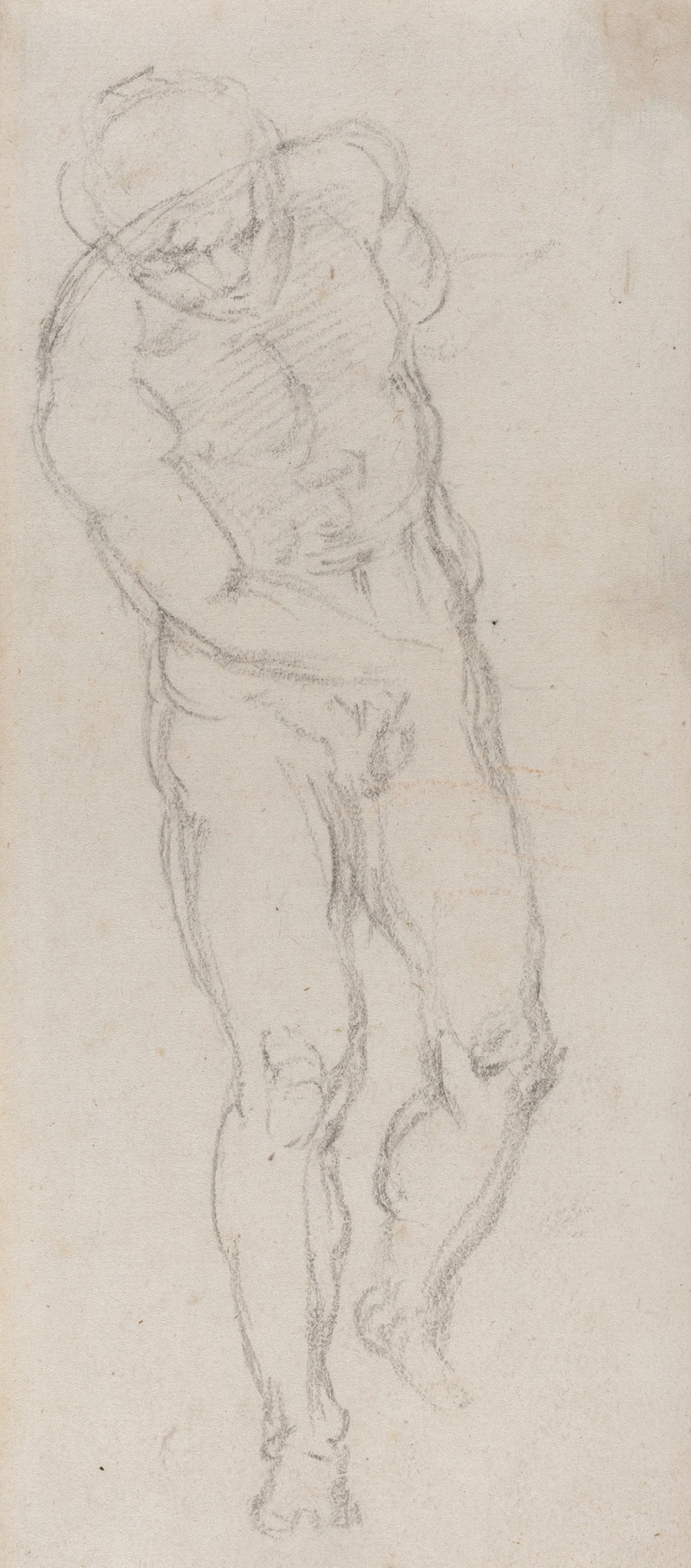 Michelangelo - Male Nude (recto)
