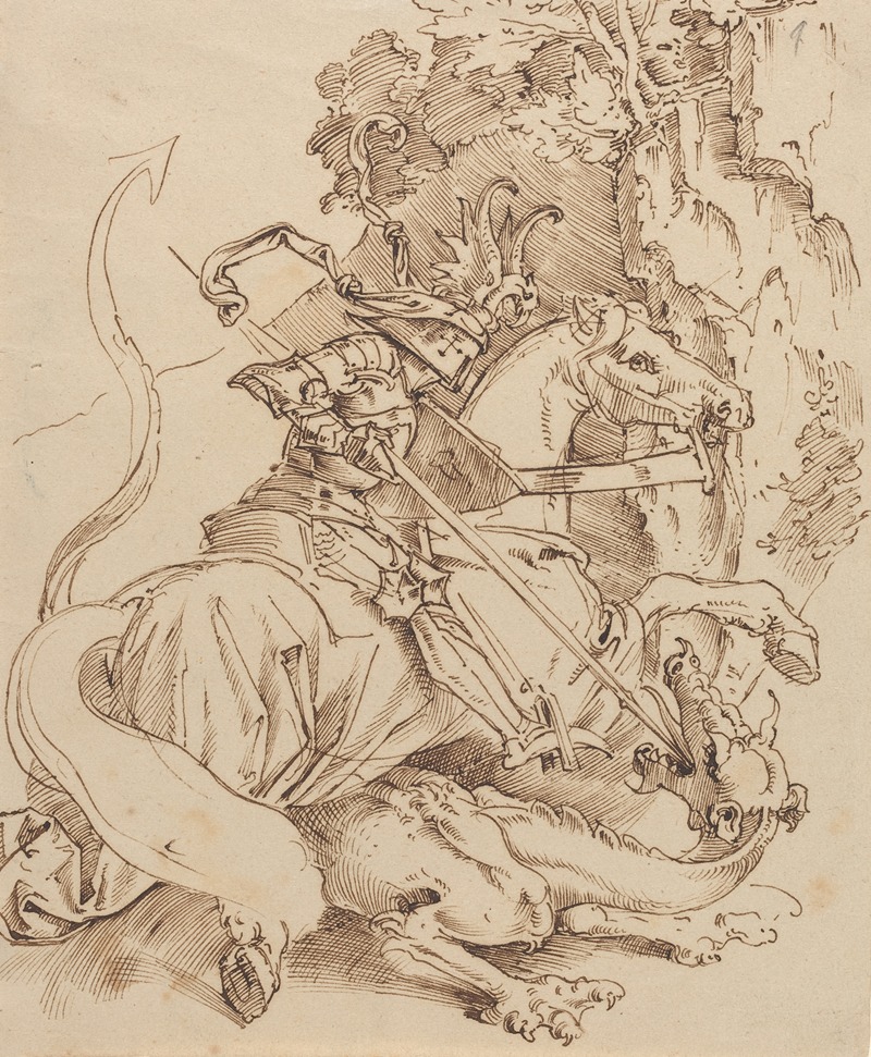 Moritz Von Schwind - Saint George and the Dragon
