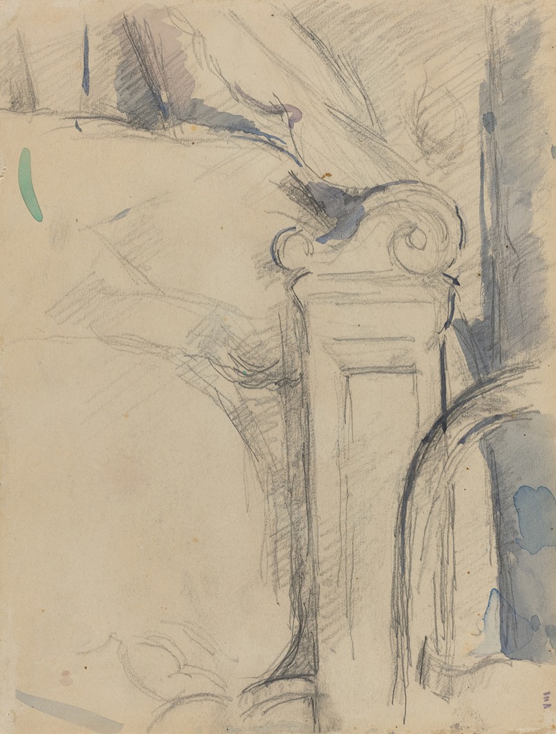 Paul Cézanne - Bedpost (verso)