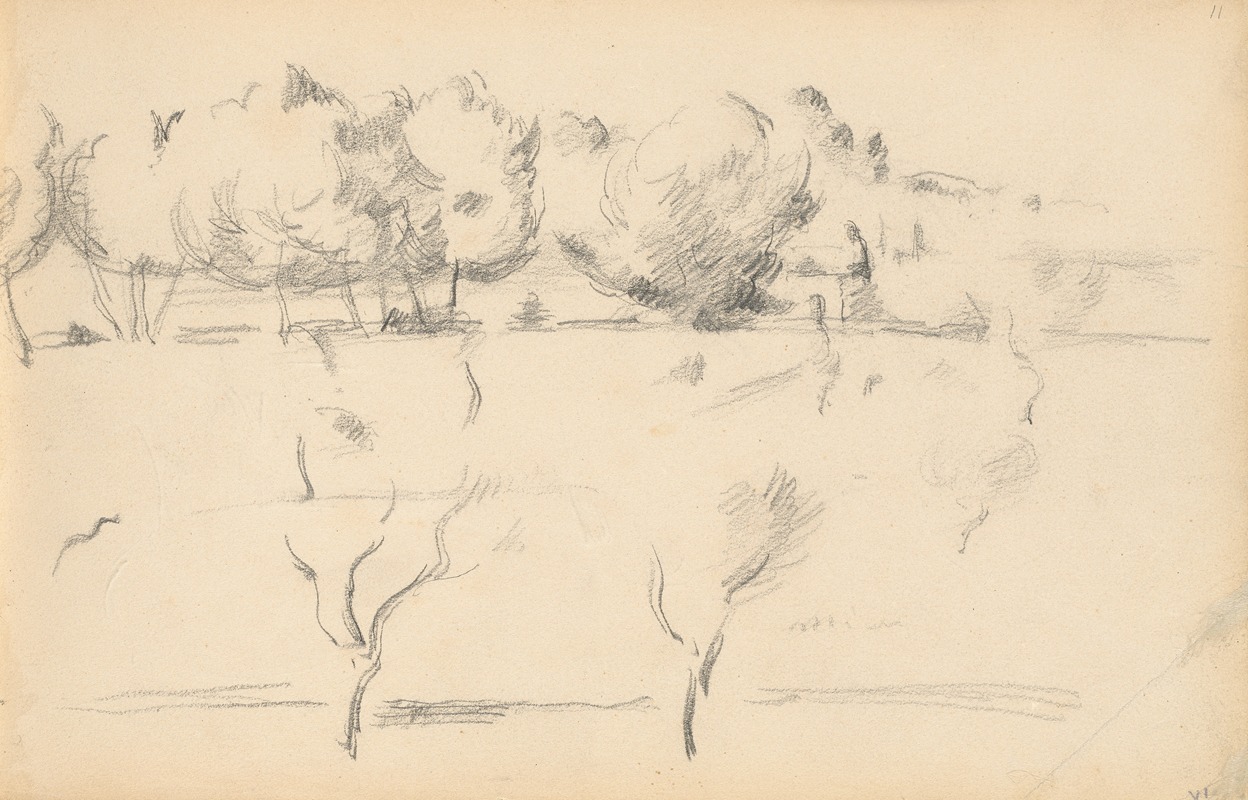 Paul Cézanne - Landscape with Trees