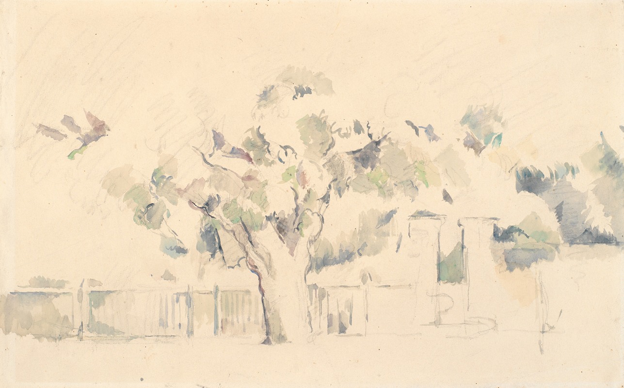 Paul Cézanne - Stakittet