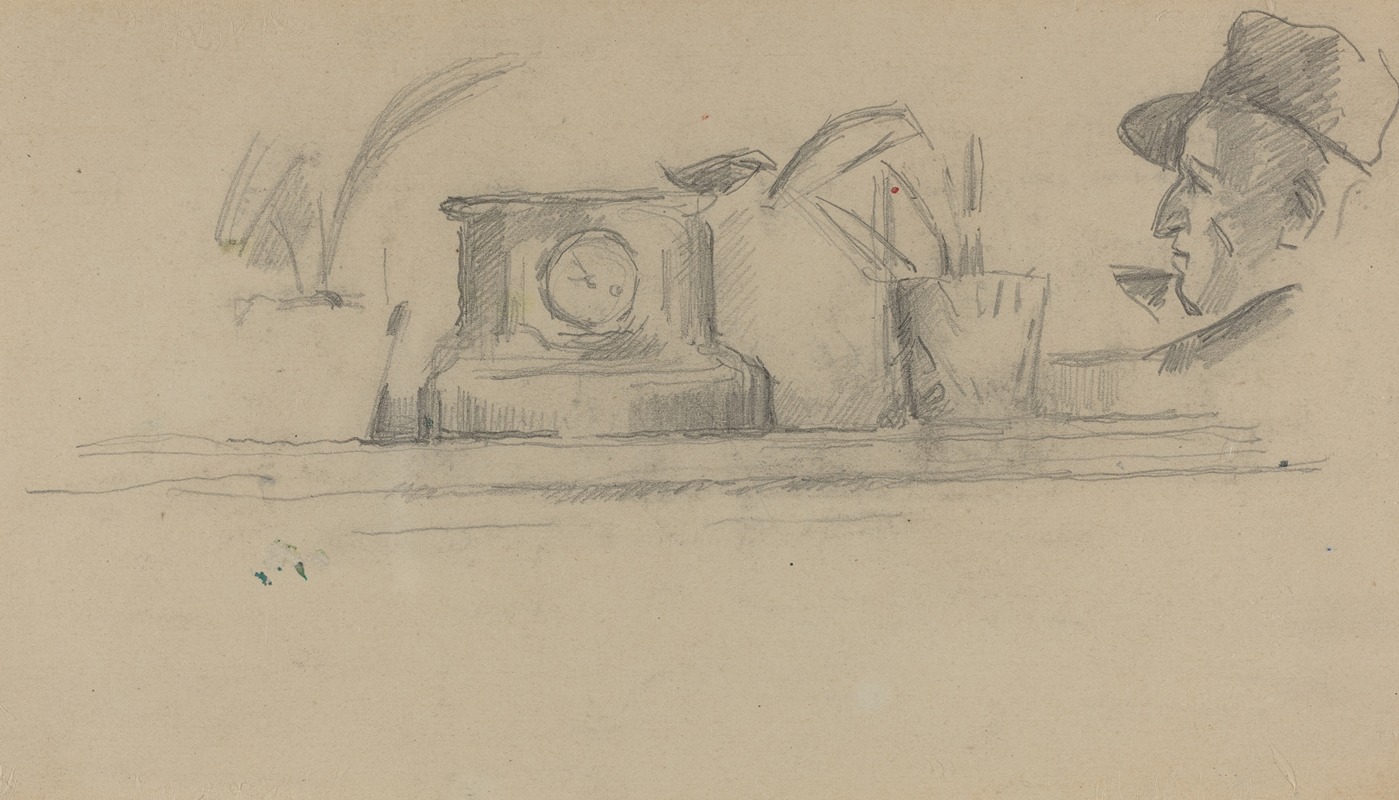 Paul Cézanne - The Artist’s Father and Objects on a Mantel (verso)