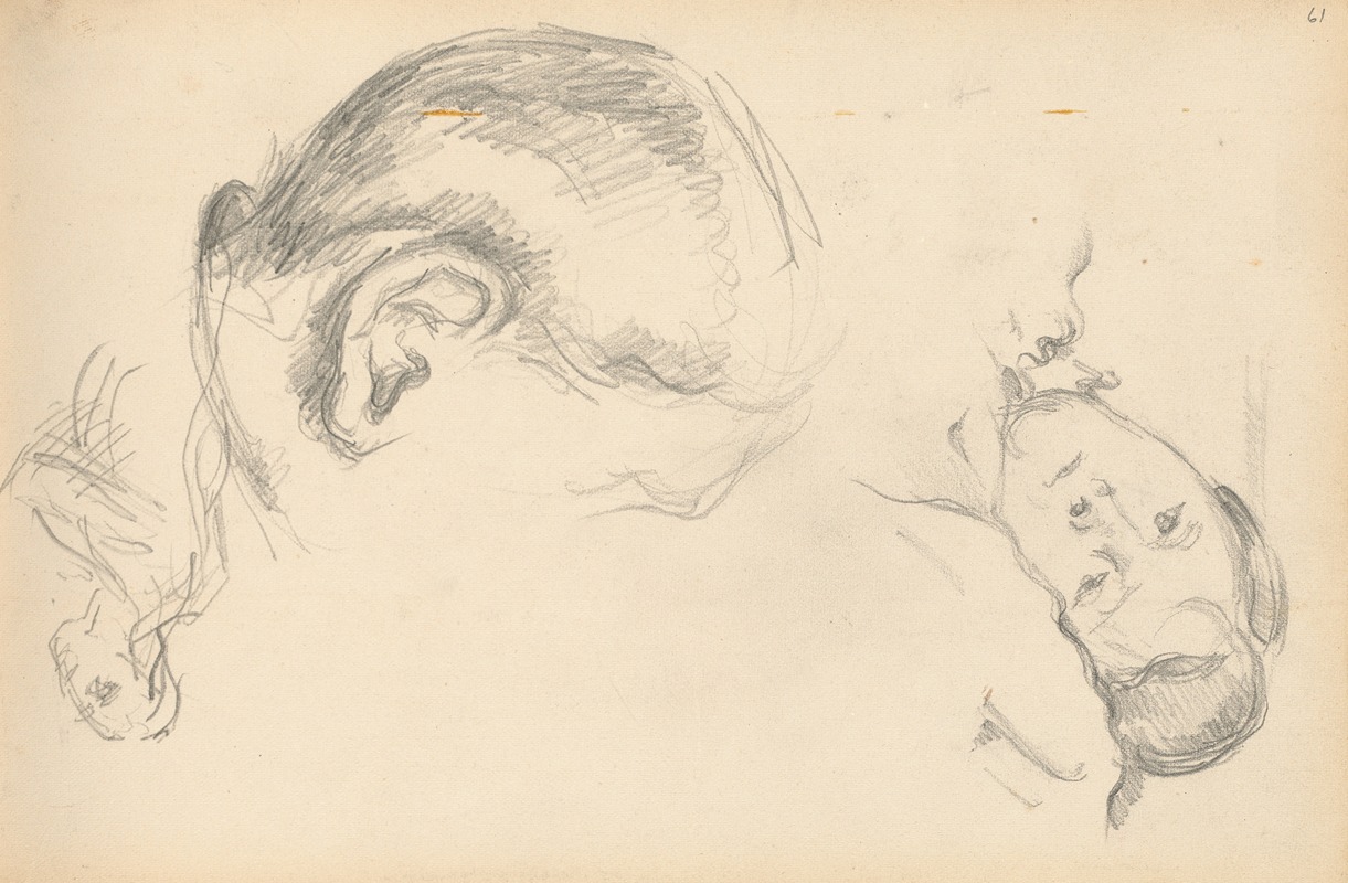 Paul Cézanne - Three Heads, One of Madame Cézanne