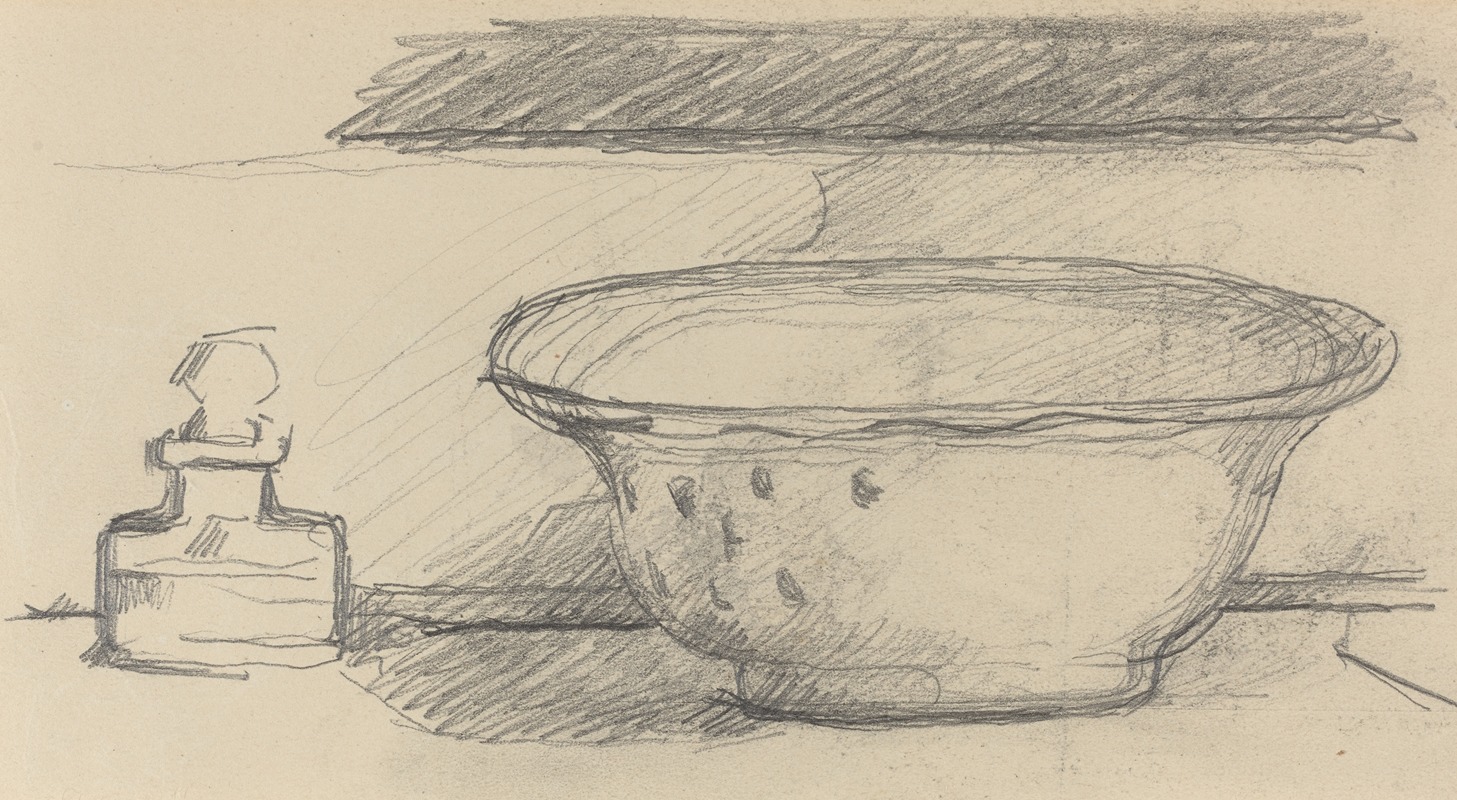 Paul Cézanne - Wash Basin and Scent Bottle (recto)