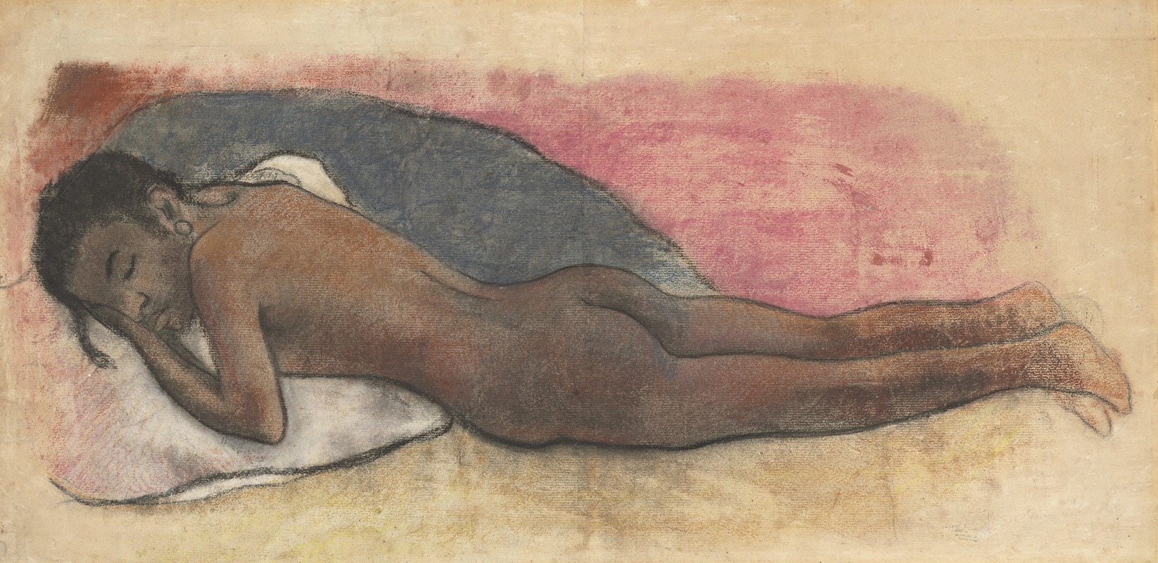 Paul Gauguin - Reclining Nude (recto)