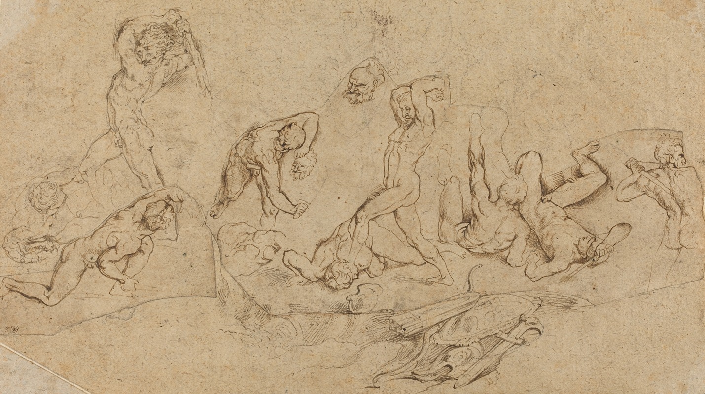 Peter Paul Rubens - Battle of Nude Men