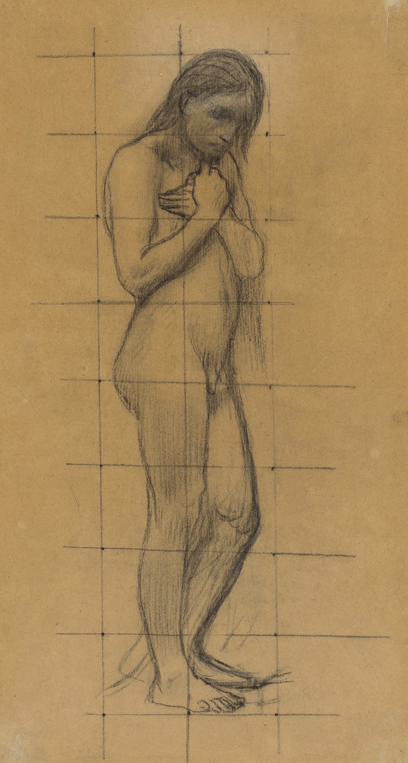Pierre Puvis de Chavannes - A Standing Male Nude