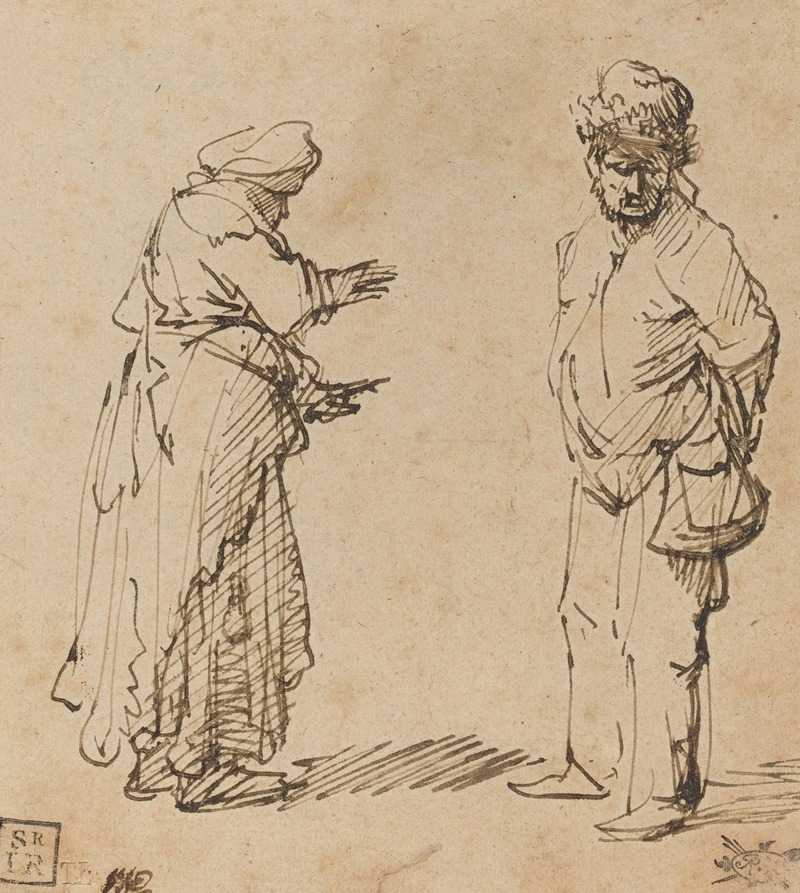 Rembrandt van Rijn - Beggar Man and Woman