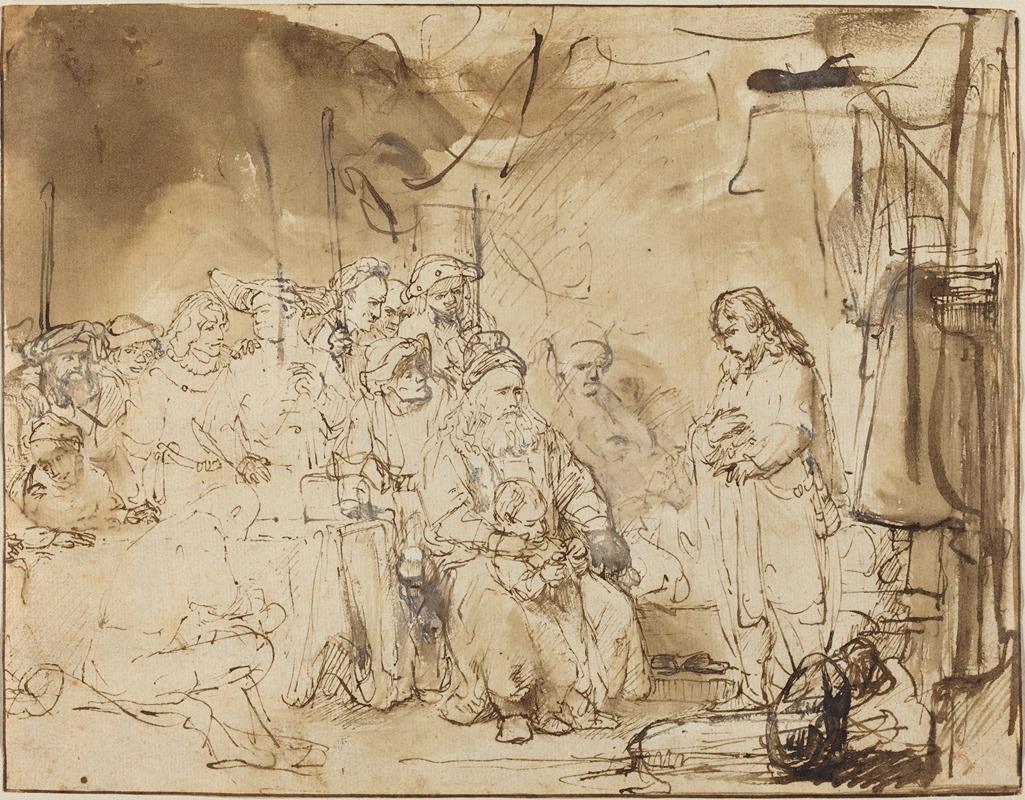 Rembrandt van Rijn - Joseph Recounting His Dreams
