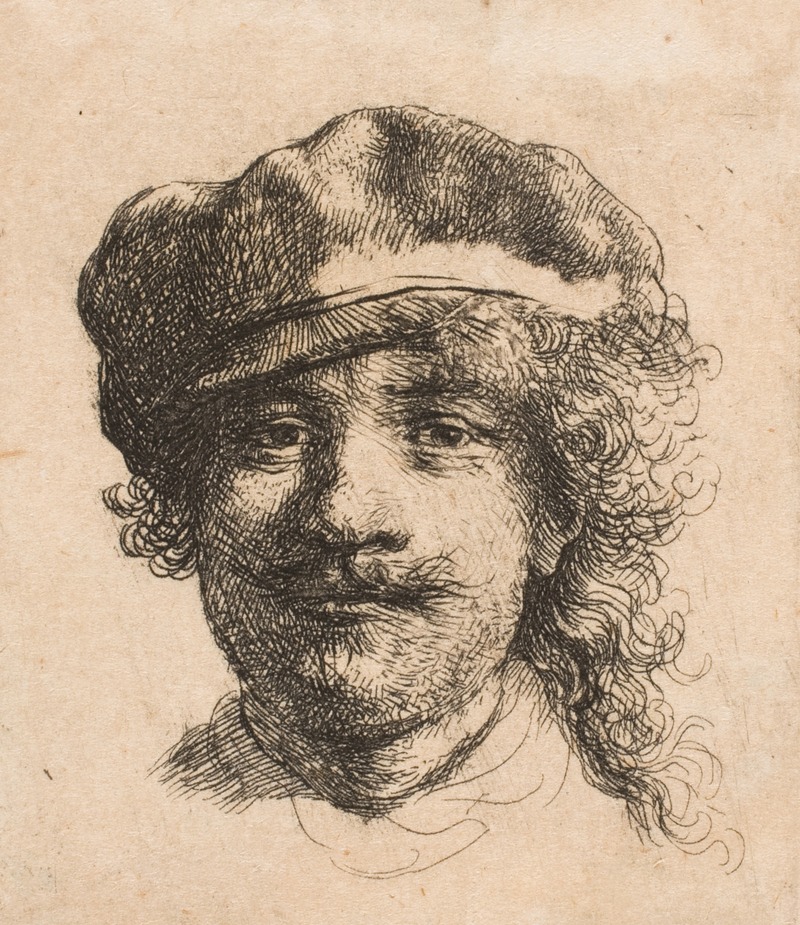 Rembrandt van Rijn - Rembrandt wearing a soft cap