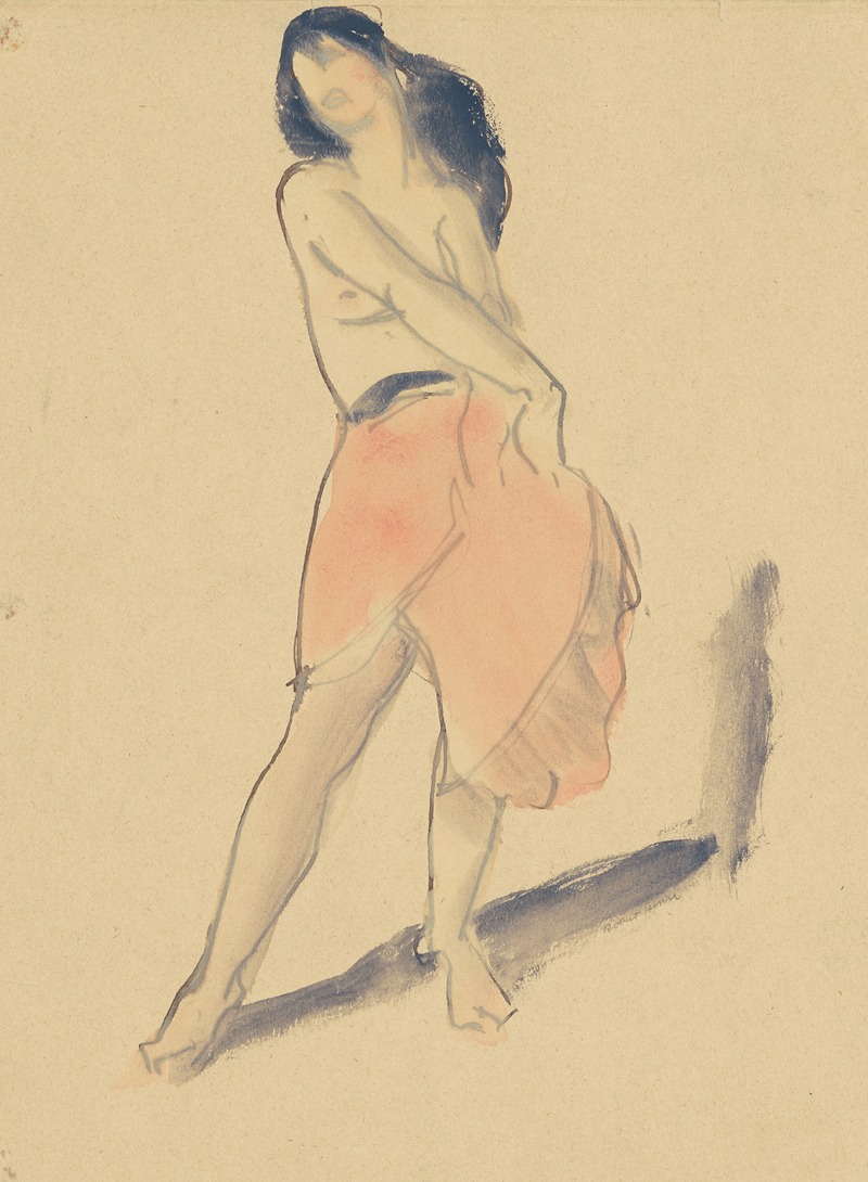 Robert Henri - Dancer in a Red Skirt, No. 2