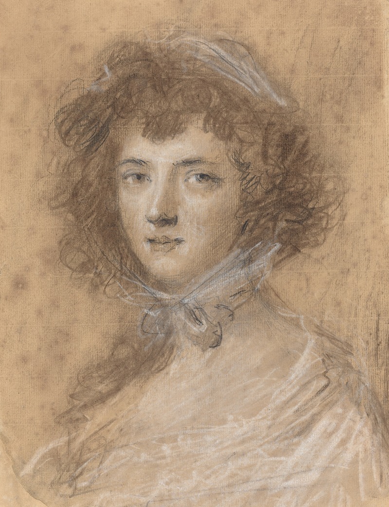 Sir Joshua Reynolds - Head and Bust of a Woman