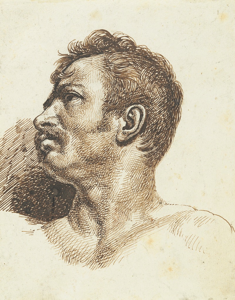 Théodore Géricault - Head of a Man (recto)