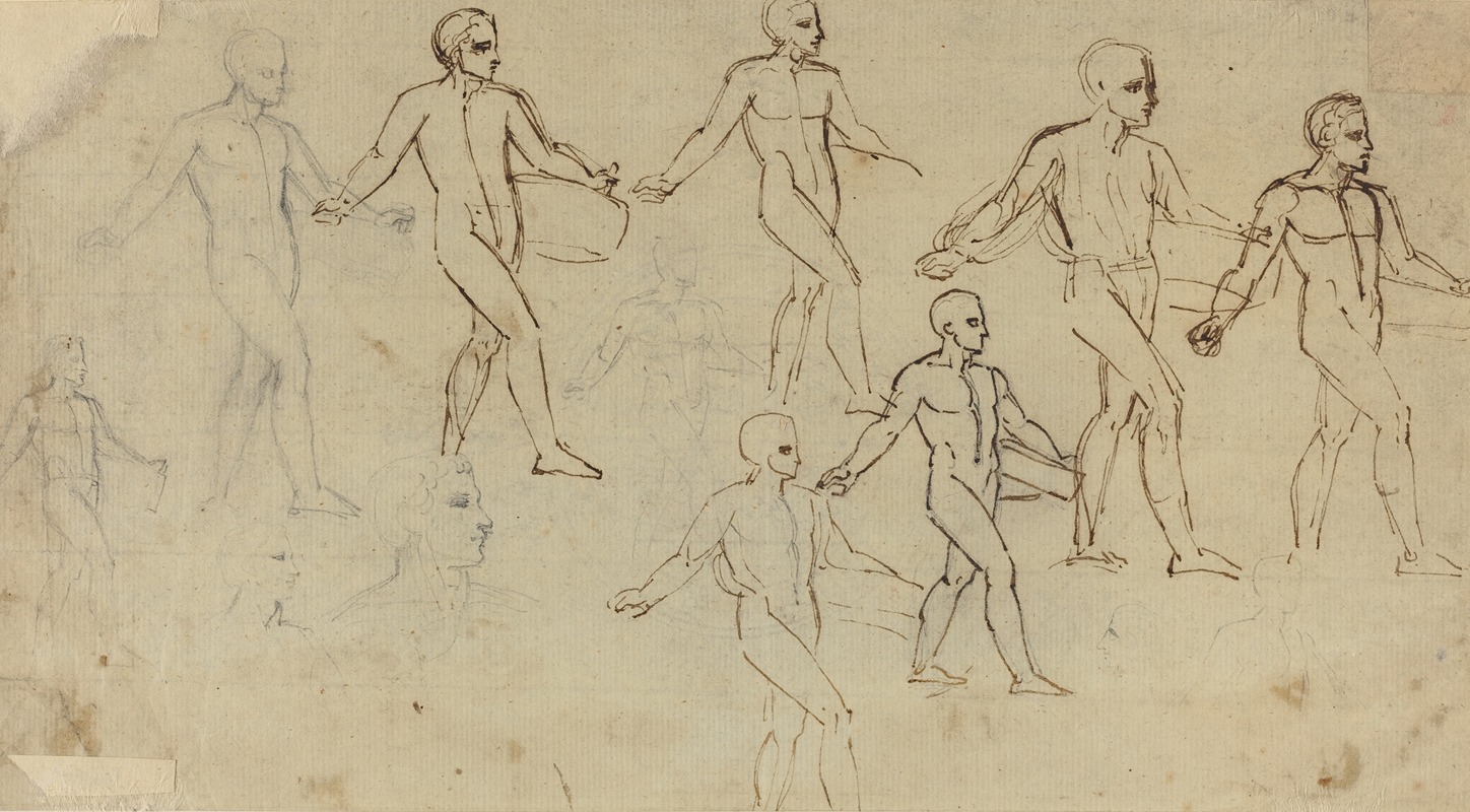 Thomas Stothard - Studies of a Sower (Illustration for Thomson’s Seasons )