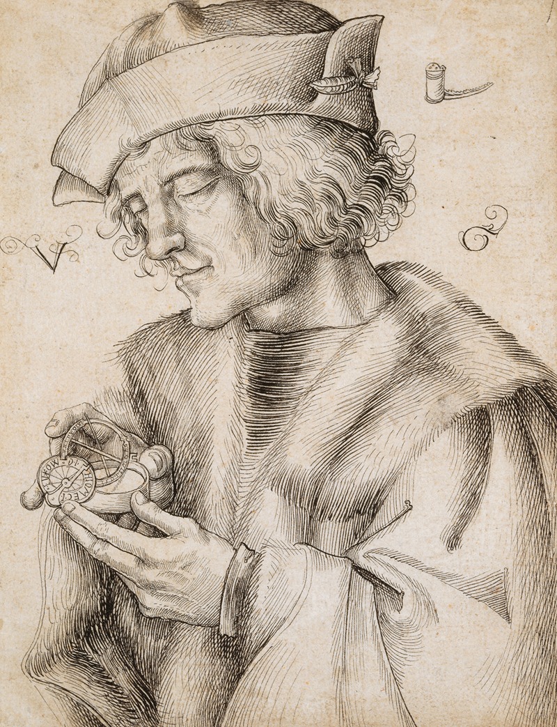 Urs Graf - Bildnis eines Mannes mit Taschensonnenuhr