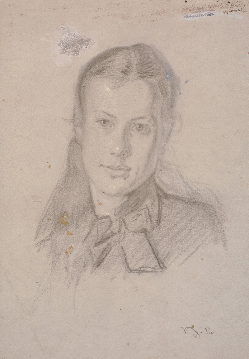 Viggo Johansen - Portræt af Martha Møller (g.m. Viggo Johansen 1880)