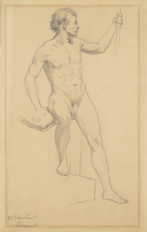 Walter Shirlaw - Male Nude