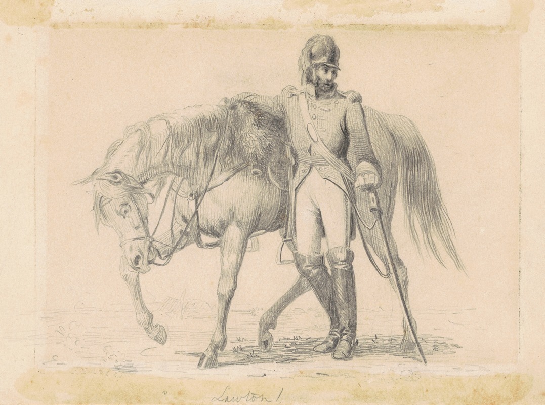 William Tylee Ranney - Dragoon with His Charger