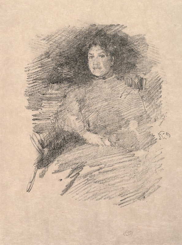 James Abbott McNeill Whistler - Firelight (Mrs. Pennell)