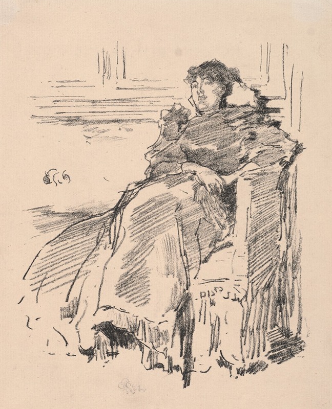 James Abbott McNeill Whistler - La Robe Rouge
