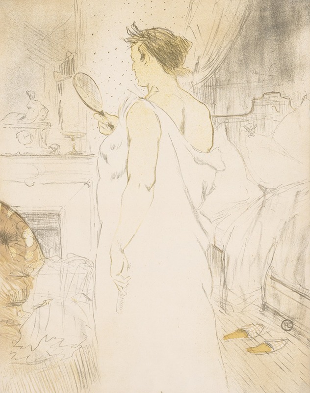 Henri de Toulouse-Lautrec - Elles: Woman with a Hand Mirror
