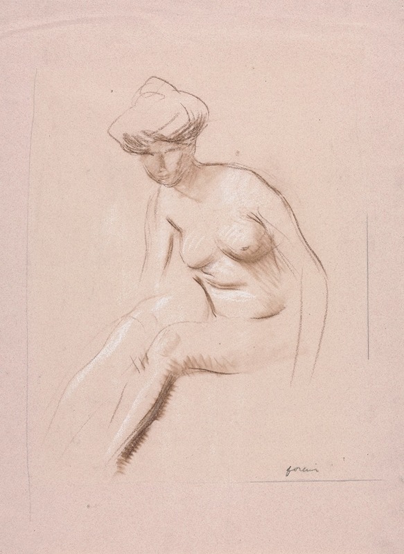 Jean-Louis Forain - Seated Nude