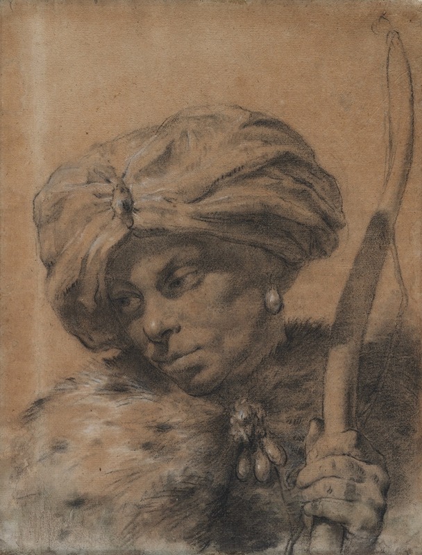 Giovanni Battista Piazzetta - Archer with Turbaned Headdress