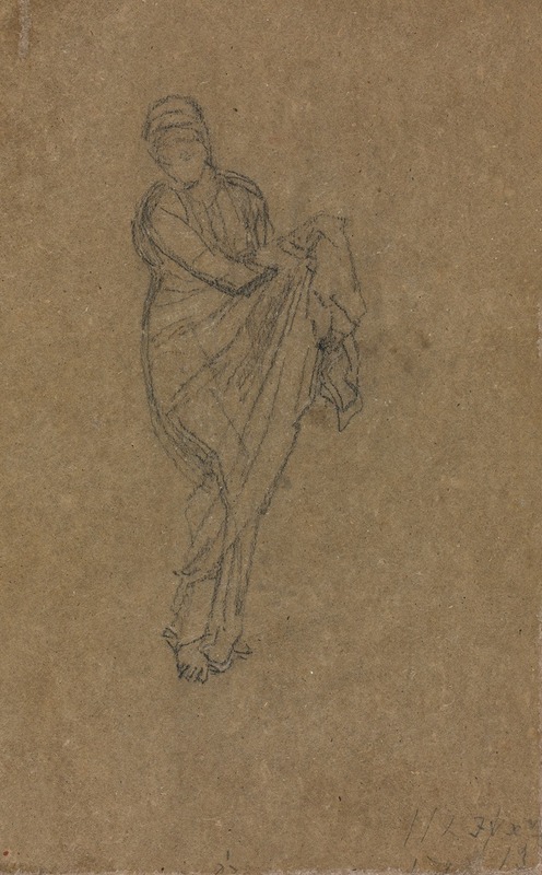 James Abbott McNeill Whistler - Standing Woman Holding Up Her Dress