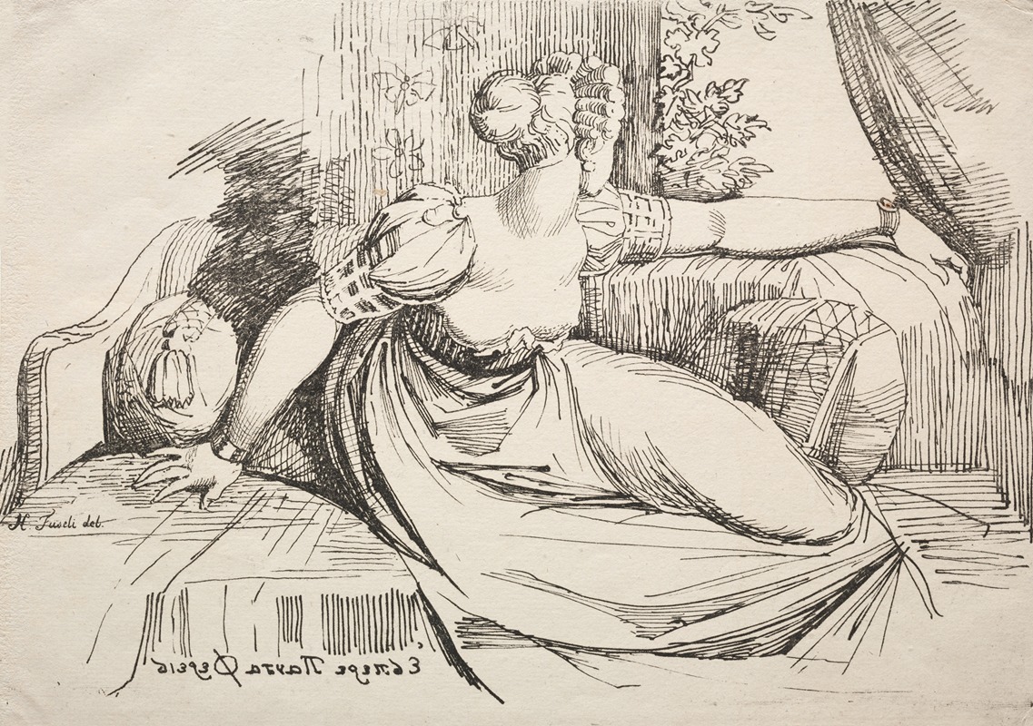 Henry Fuseli - Woman on a Sofa