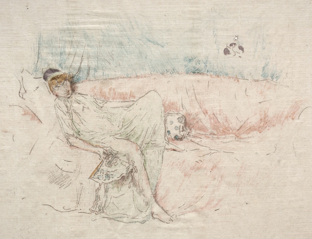 James Abbott McNeill Whistler - Draped Figure Reclining
