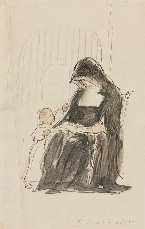 Sir David Wilkie - Nun Reading to a Child