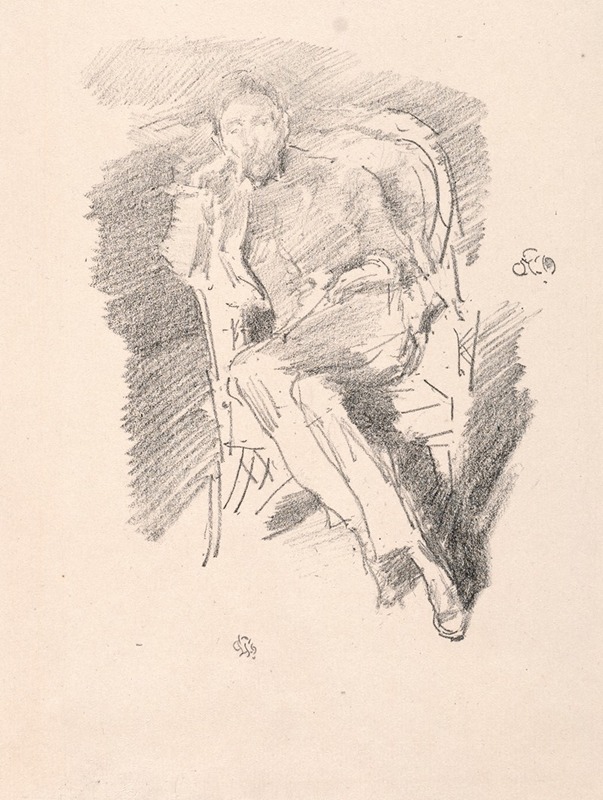 James Abbott McNeill Whistler - Firelight – Joseph Pennell, No. 2
