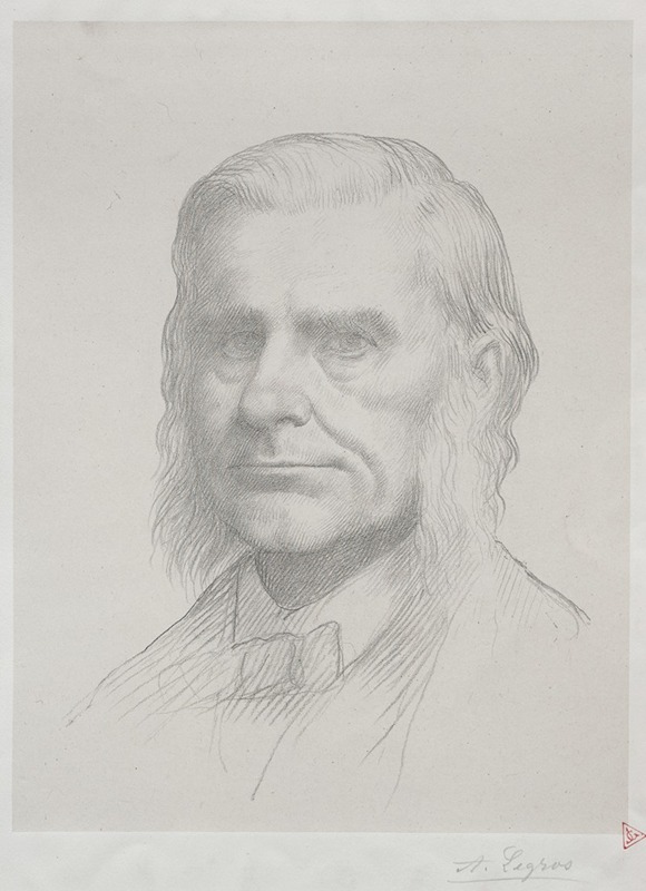 Alphonse Legros - Portrait of Thomas Huxley (2nd Plate)